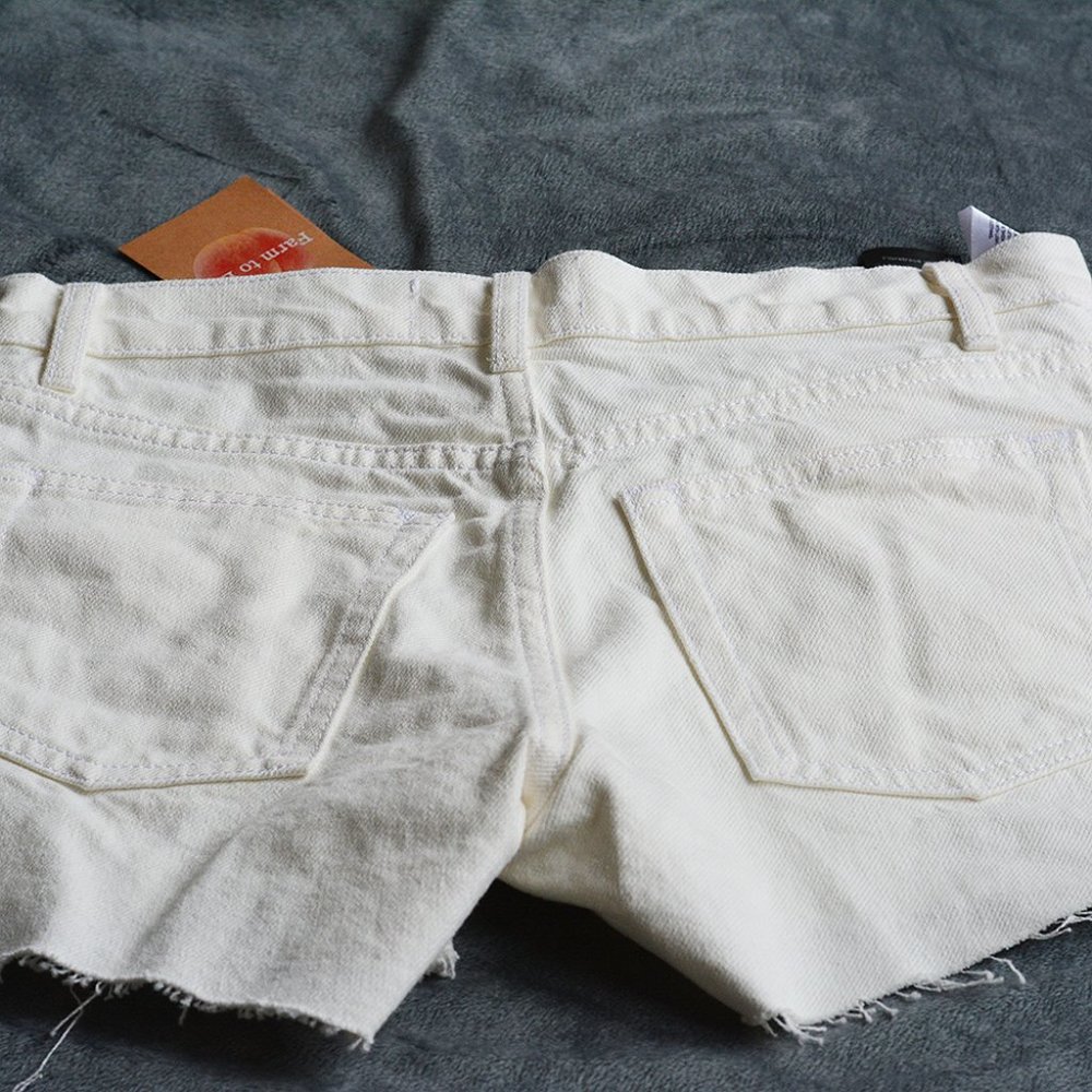 BNWT Charlie High Rise Jean Short in Vintage White - Picture 6 of 11